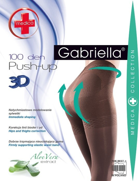 RAJSTOPY MEDICA PUSH-UP 100 den 2 NERO / CZARNE CODE 171 , GABRIELLA