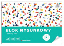 BLOK RYSUNKOWY A4 20 KARTEK BIAŁY , INTERDRUK