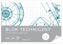 BLOK TECHNICZNY A4 10 KARTEK BIAŁY , INTERDRUK