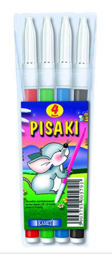 PISAKI 4 KOLORY , KAMET