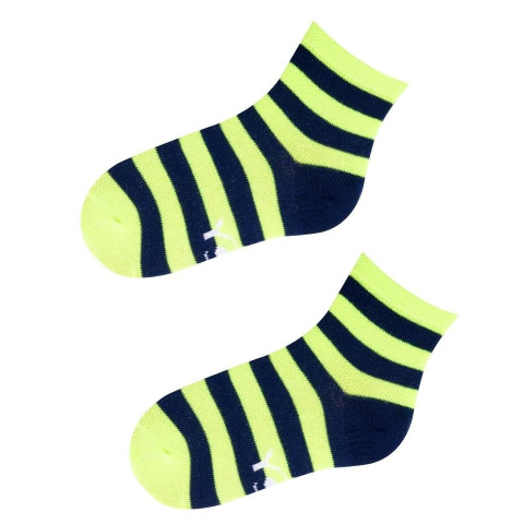 Skarpety Chłopięce w Paski Fluo roz. EUR 31/33 SK-35 Skarpety Chłopięce w Paski Fluo roz. EUR 31/33 SK-35