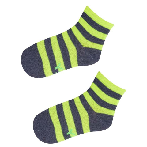Skarpety Chłopięce w Paski Fluo roz. EUR 31/33 SK-35 Skarpety Chłopięce w Paski Fluo roz. EUR 31/33 SK-35