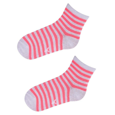 Skarpety Dziewczęce w Paski Fluo roz. EUR 28/30 SK-35 Skarpety Dziewczęce w Paski Fluo roz. EUR 28/30 SK-35