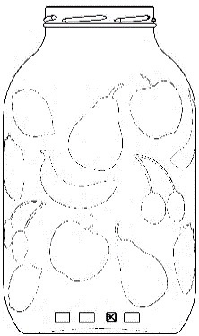 SŁOIK 5000 ml. / 5 l. SZKLANY OWOCE TO-5000 FI 100 a'4 PAKOWANY W ZGRZEWKACH FOLIOWANY