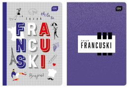 ZESZYT A5 60 KARTEK # KRATKA TEMATYCZNY JĘZYK FRANCUSKI , INTERDRUK