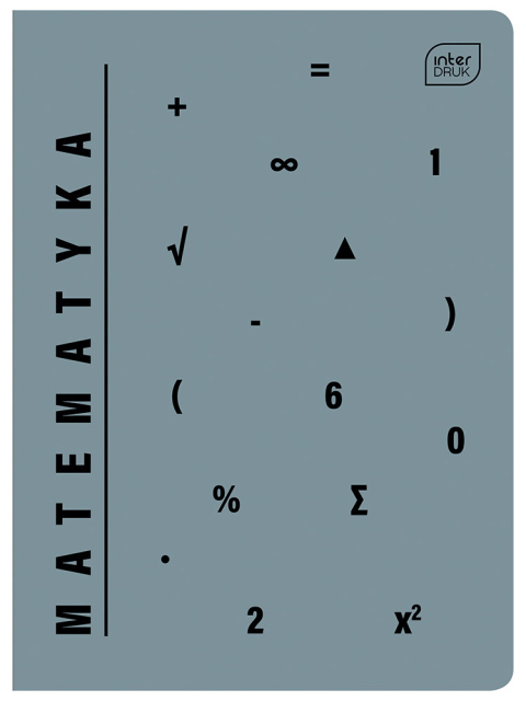 ZESZYT A5 60 KARTEK # KRATKA TEMATYCZNY MATEMATYKA 70 g. , INTERDRUK