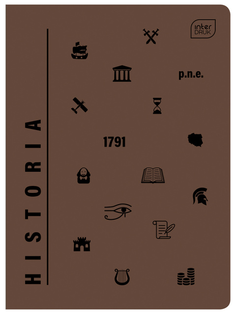 ZESZYTA A5 60 KARTEK # KRATKA TEMATYCZNY HISTORIA , INTERDRUK