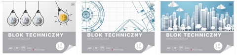 I.BLOK TECHNICZNY A3 10 KARTEK BIAŁY