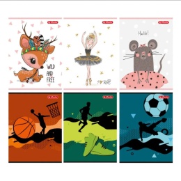 HERLITZ-577204 ZESZYT 32 A5L CUTE/GAMES&SPORT