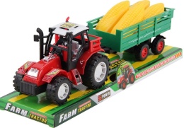 -673550 TRAKTOR Z PRZYCZEPĄ I KUKURYDZĄ