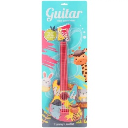 -675431 GITARA KOLOROWA ZWIERZĘTA 39cm.