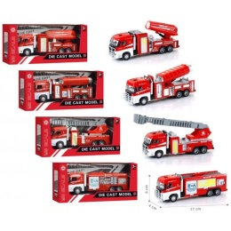 -675622 AUTO STRAŻ METALOWA 4 WZORY