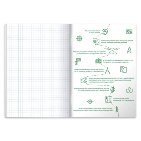 HERLITZ-500042 ZESZYT A5 60 KR ECO PP - GEOGRAFIA
