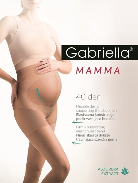 G-RAJSTOPY MAMMA 40 den. 4 NERO / CZARNY CODE 109