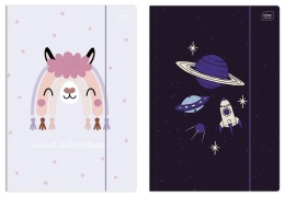 I.TECZKA Z GUMKĄ A4+ GLITTER
