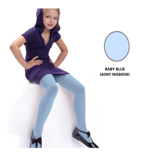 KN-RAJSTOPY AGATKA 116-122 BABY BLUE DR0002