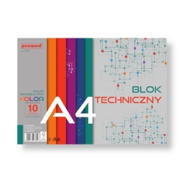 PH-3314 BLOT TECHNICZNY A4 KOLOR BT-3 180g. 10 ark