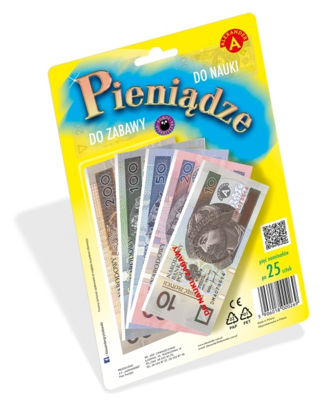 ZABAWKA PIENIĄDZE DO NAUKI LICZENIA BANKNOTY , ALEXANDER