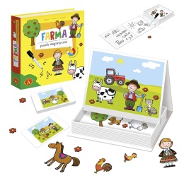 -026788 PUZZLE MAGNETYCZNE UKŁADANKA FARMA