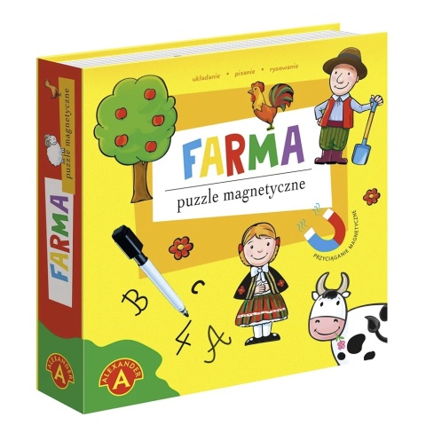 -026788 PUZZLE MAGNETYCZNE UKŁADANKA FARMA