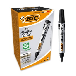 BIC-MARKER PERMANENTNY ECO OKRĄGŁY CZARNY a'12