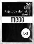 MEGG-RAJSTOPY elastil 20 den. WORECZEK 3 - L