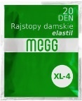 MEGG-RAJSTOPY elastil 20 den. WORECZEK 4 - XL