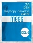 MEGG-RAJSTOPY elastil 20 den. WORECZEK 5 - XXL