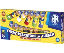 ASTRA-020263 FARBY PLAKATOWE 12 kol. W TUBACH