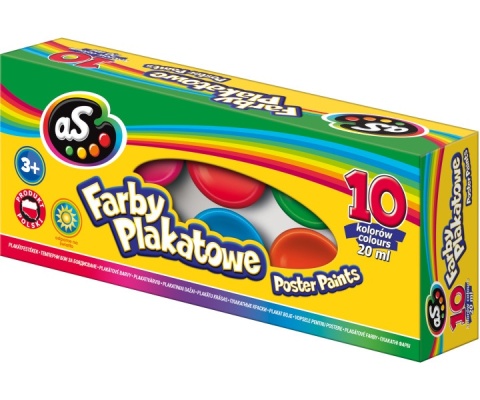 ASTRA-087467 FARBY SZKOLNE AS 10 kol. 20 ml.