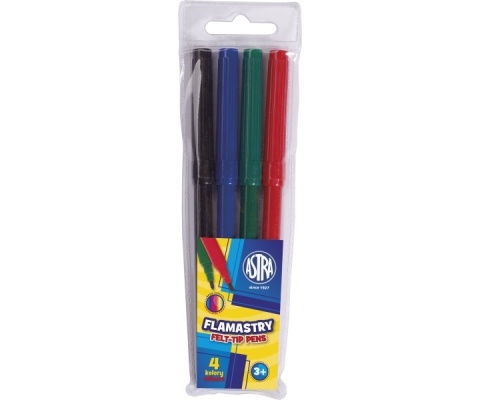 ASTRA-091198 FLAMASTRY 4 kol.