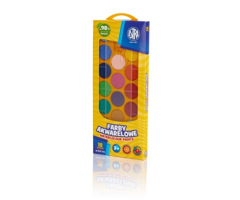 ASTRA-220236 FARBY AKWARELOWE 18 KOL. 23,5mm