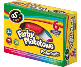 ASTRA-240012 FARBY SZKOLNE AS 6 kol. 20 ml.