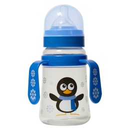 D.B 421 BUTELKA PLAST. 250 ml. z dekoracją B421