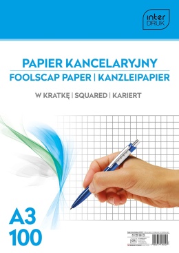I.PAPIER KANCELARYJNY A3 100 KARTEK #