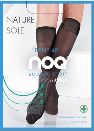 KN-PODKOLANÓWKI NATURE SOLE -baw. podeszwa 20 den.