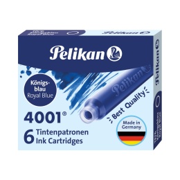 PELIKAN-NABOJE KRÓTKIE DO PIÓR TP/6 NIEBIESKIE a'6