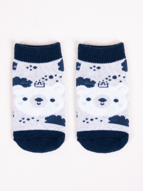 SC-SKF-BABY SKARPETY FROTTE WZORZYSTE BOY 3-6 m