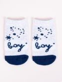 SC-SKF-BABY SKARPETY FROTTE WZORZYSTE BOY 3-6 m
