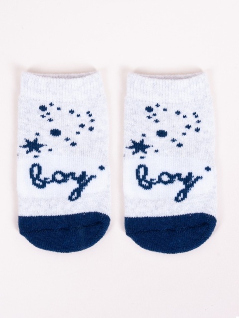 SC-SKF-BABY SKARPETY FROTTE WZORZYSTE BOY 3-6 m