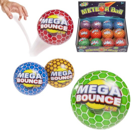 PIŁKA MOCNO ODBIJAJĄCA SIĘ MEGA BOUNCE XTR 6 KOLORÓW 7 cm.