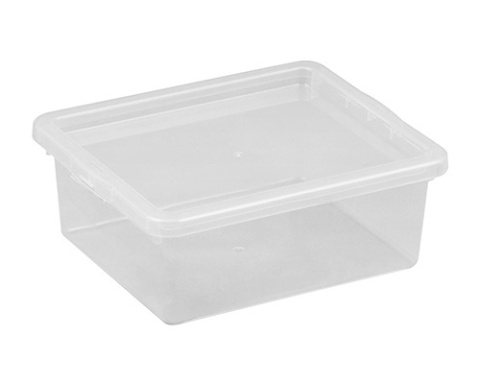 POJEMNIK PUDŁO BOX BASIC L 1,7 L. 20,5x17x7,5 cm. , PLAST TEAM