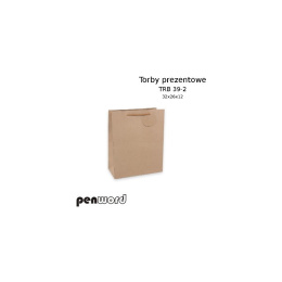 TORBA PREZENTOWA PAPIEROWA KRAFT / CRAFT TRB 39-2 32x26x12 cm.