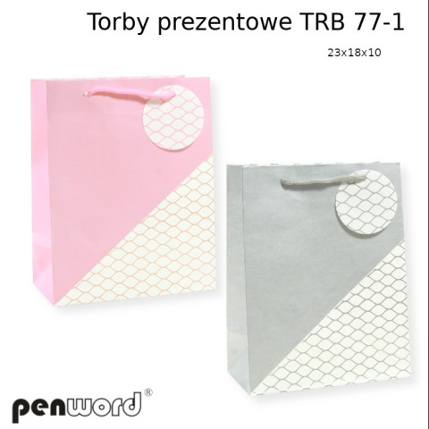 TORBA PREZENTOWA TRB 77-1 23x18x10 cm. MIX