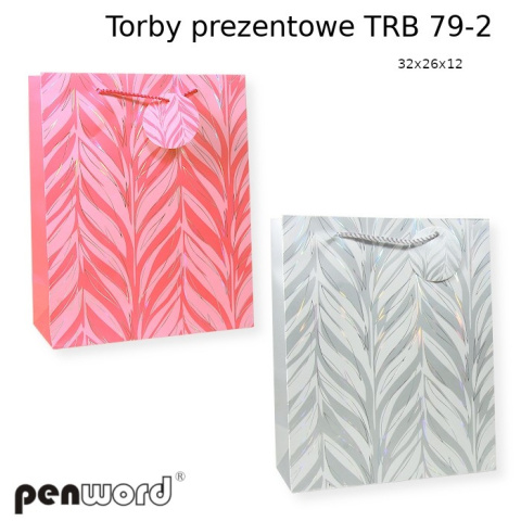 TORBA PREZENTOWA TRB 79-2 32x26x12 cm. MIX