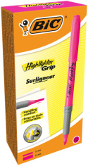 ZAKREŚLACZ HIGHLIGHTER GRIP RÓŻOWY , BIC