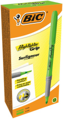 ZAKREŚLACZ HIGHLIGHTER GRIP ZIELONY , BIC