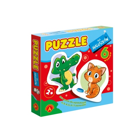 -017328 PUZZLE DLA MALUSZKÓW - KROKODYL