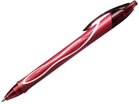 BIC-DŁUGOPIS GEL QUICK CZERWONY a'48