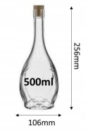 BUTELKA 500 ml. IKONA Z KORKIEM a'3 / a'30